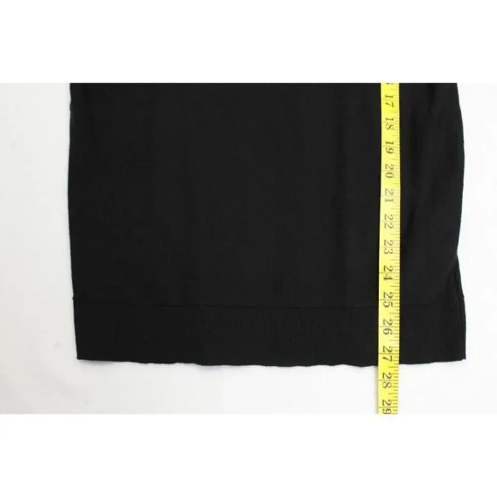 7th Avenue Top Women S Dolman Sleeves Silver Beads‎ Black Soft Sweater